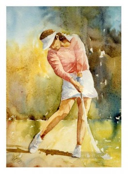 golf 01 impressionist Oil Paintings